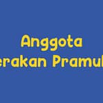 anggota gerakan pramuka adalah