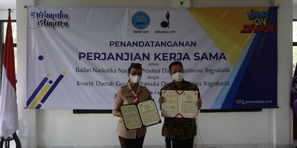 BNNP Yogyakarta dan Kwarda DIY Sinergikan Program Bentuk Relawan Pramuka Anti Narkoba